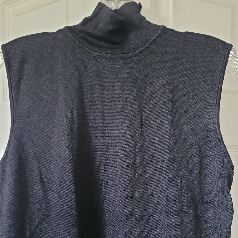 Mock TurtleNeck Sleeveless Top